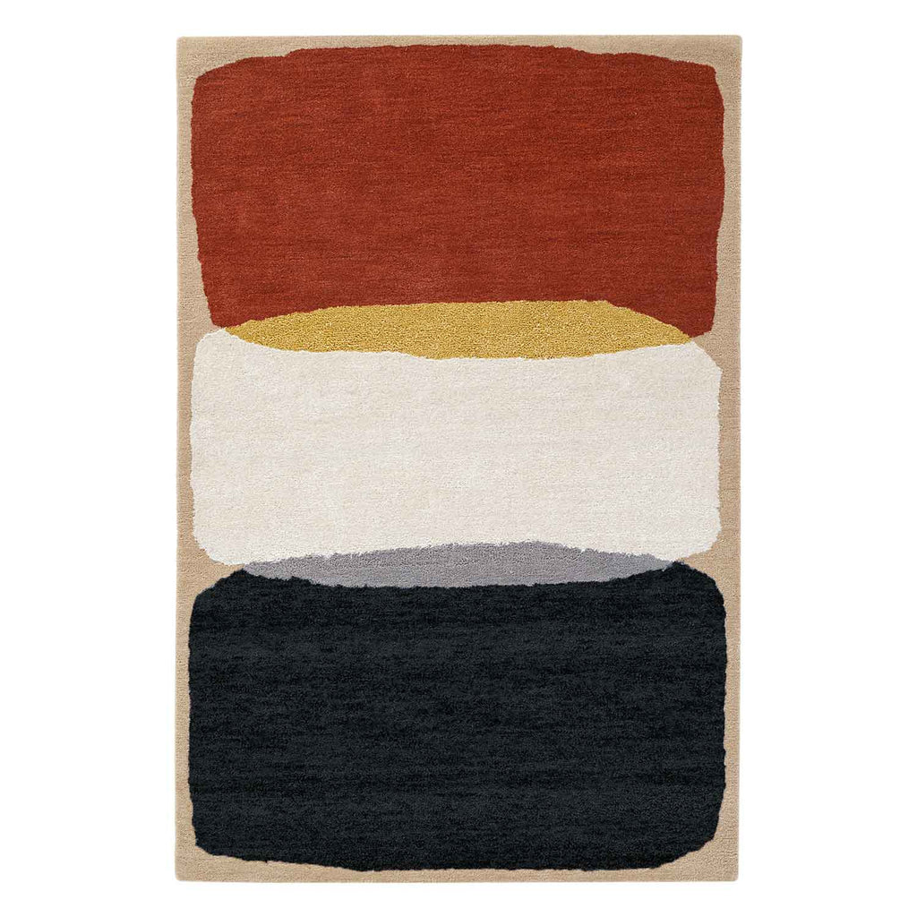 Trirang Multicolor Hand Tufted Woolen Rug