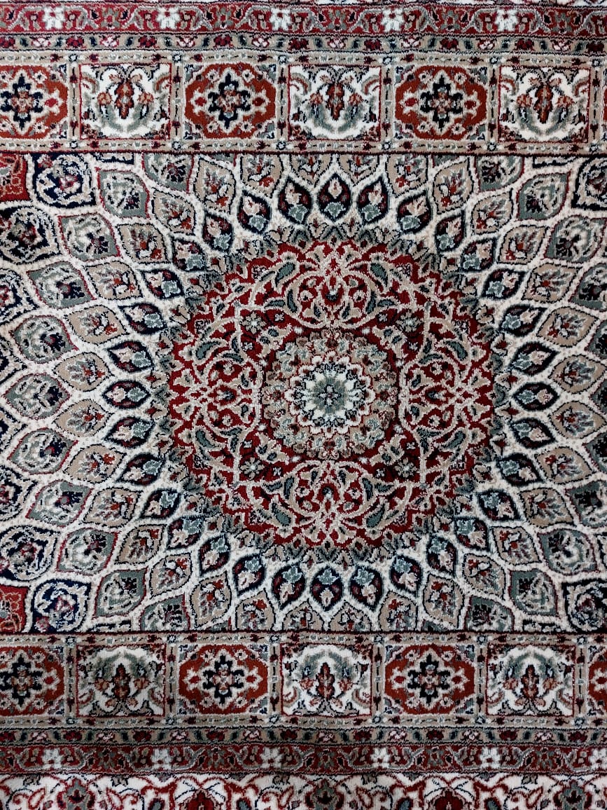 Off White Persian Wool Soft & Plush Anti Skid Backing Heavy Rug