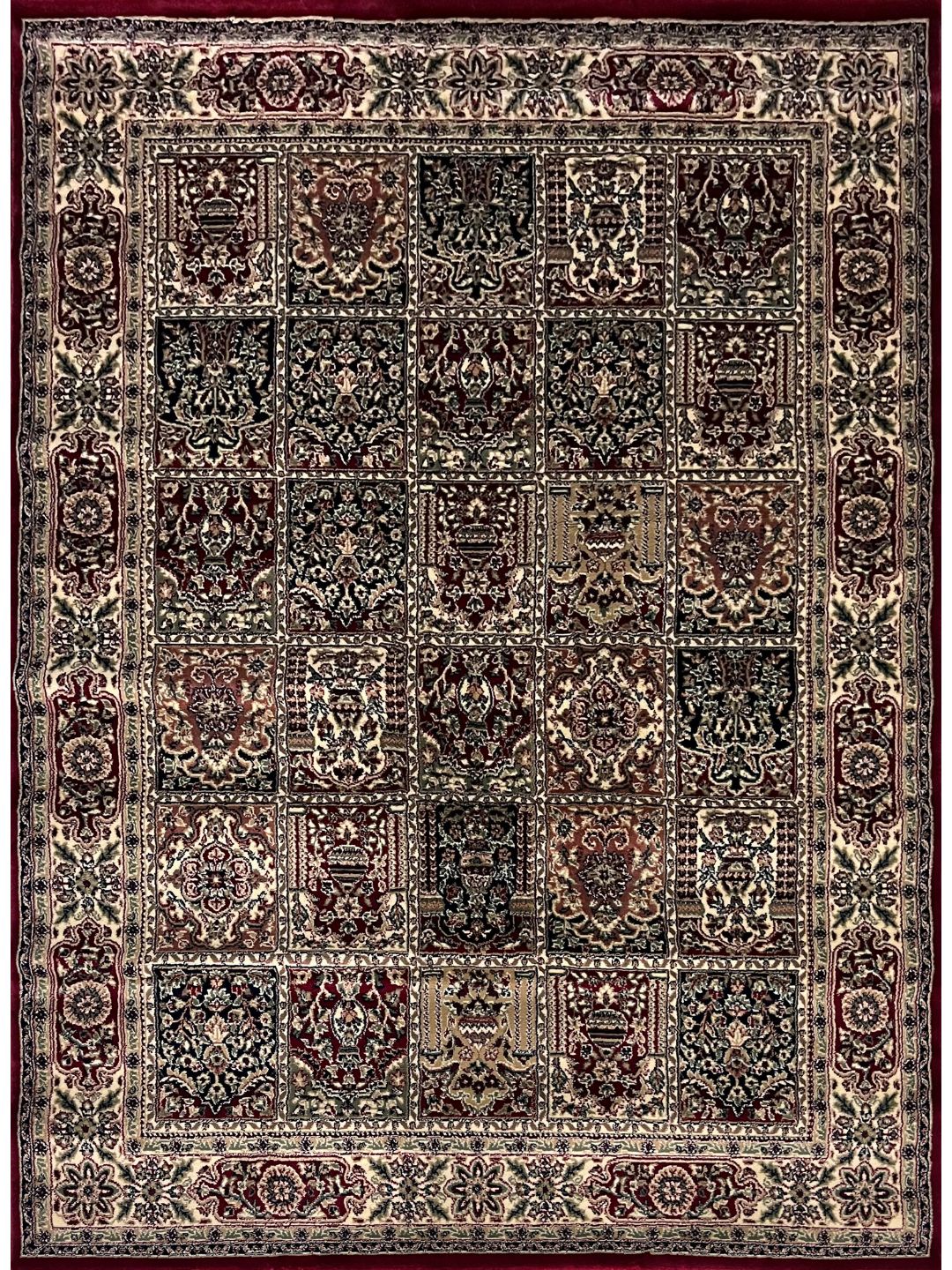 Maroon Persian Wool Traditional Anti Skid Heavy Carpet