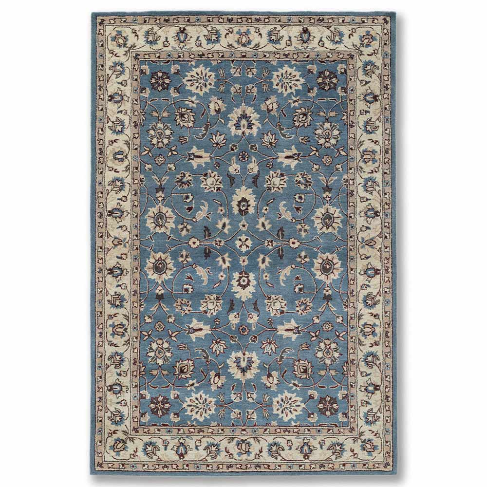 Jeweled Rug Rupali Blue Hand Tufted Woolen Rug – Jewel Carpet