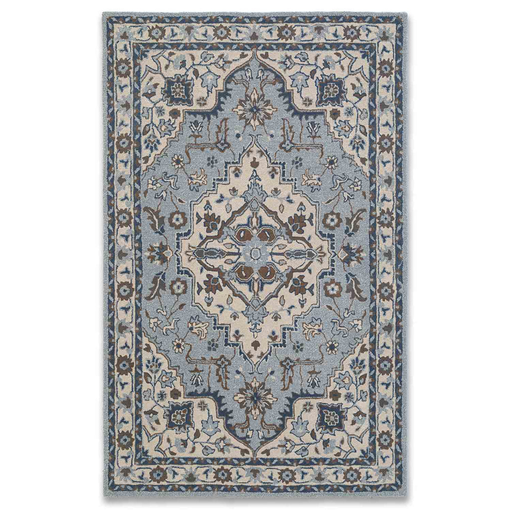 Vista Blue Hand Tufted Woolen Rug