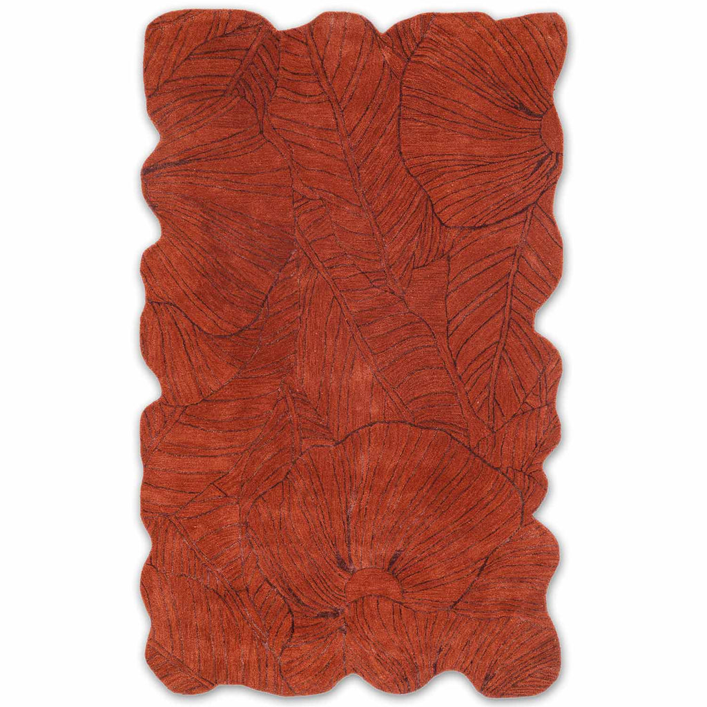 Brown Irregular Handmade Rug