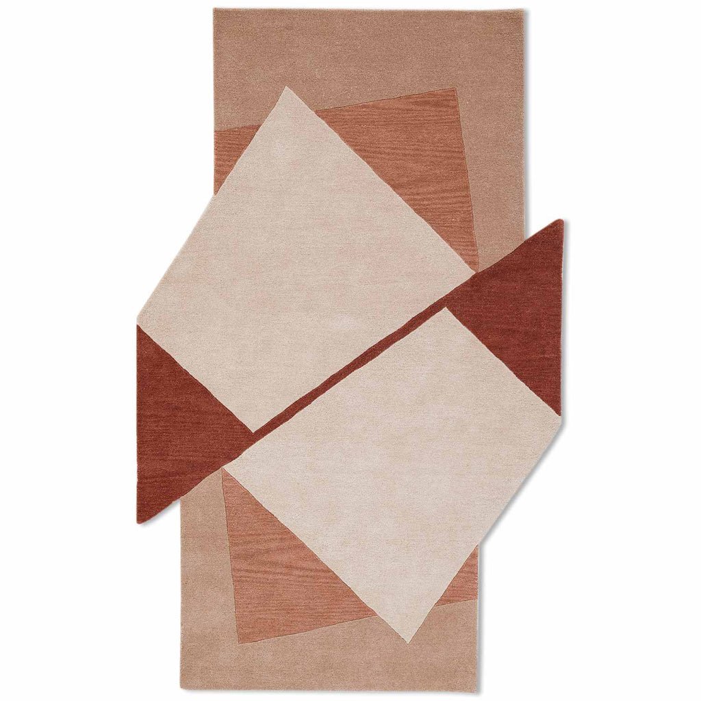 Mariyam Brown Irregular Handmade Rug