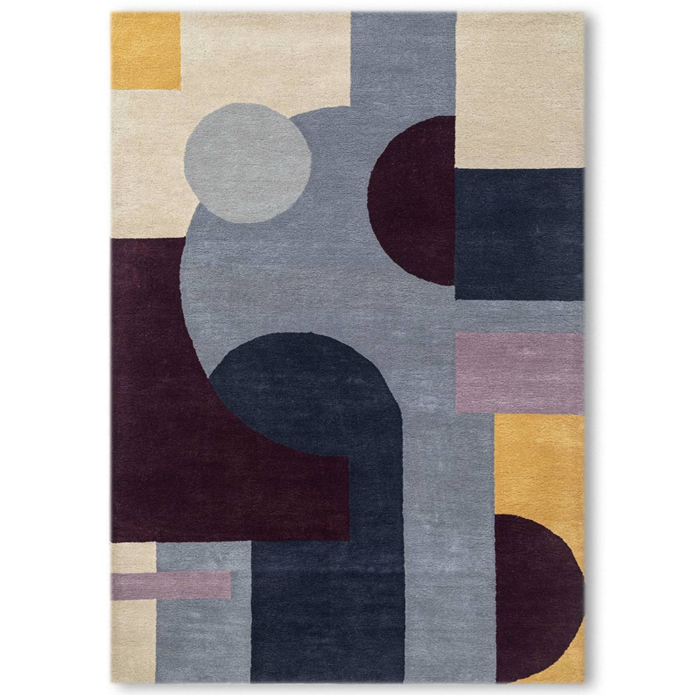 Kurushul Multicolor Designer Hand Tufted Wool Designer Carpet