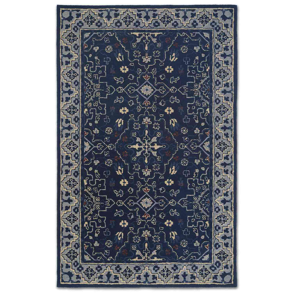 Amaya Blue Hand Tufted Woolen Rug