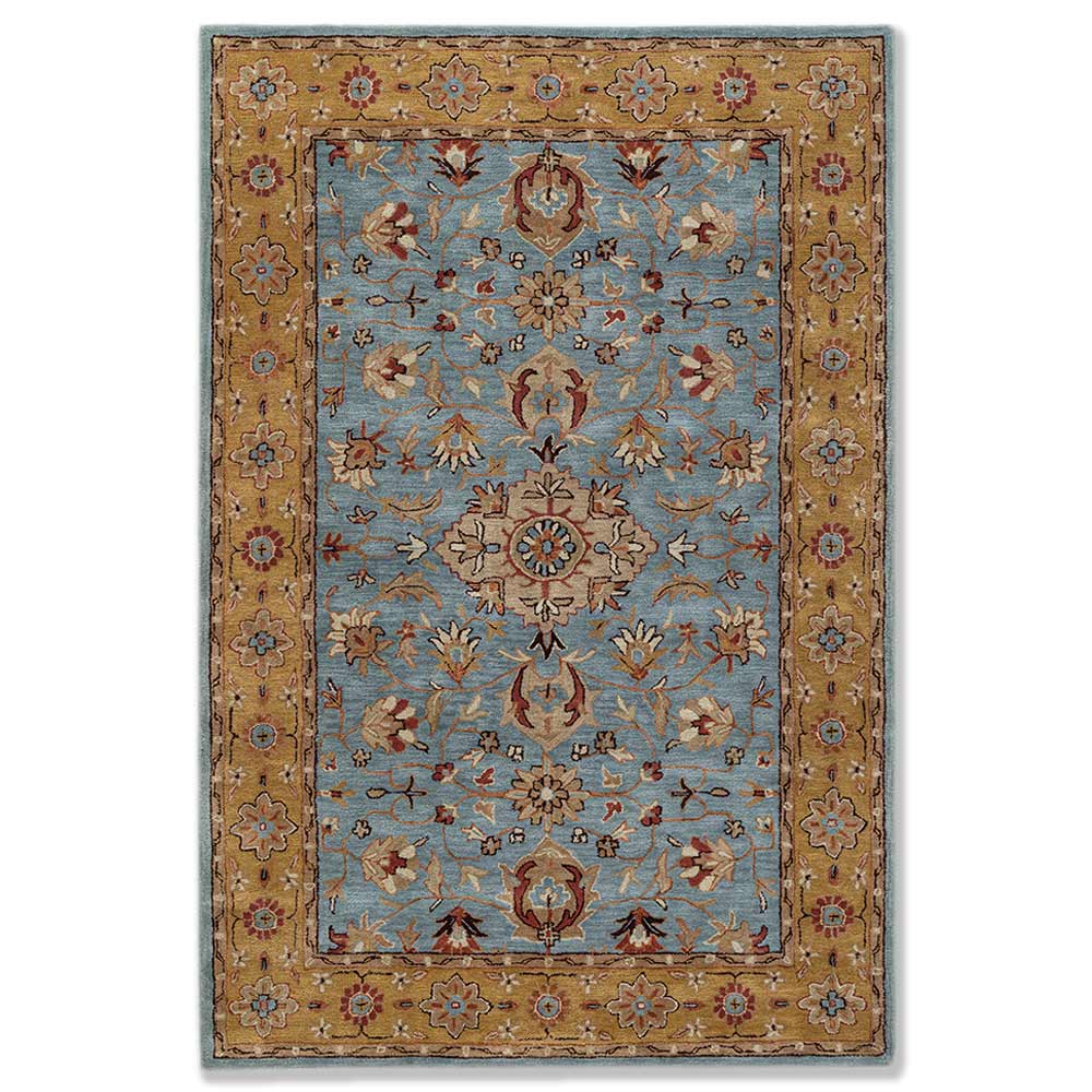 Sultanabad Blue Hand Tufted Woolen Rug