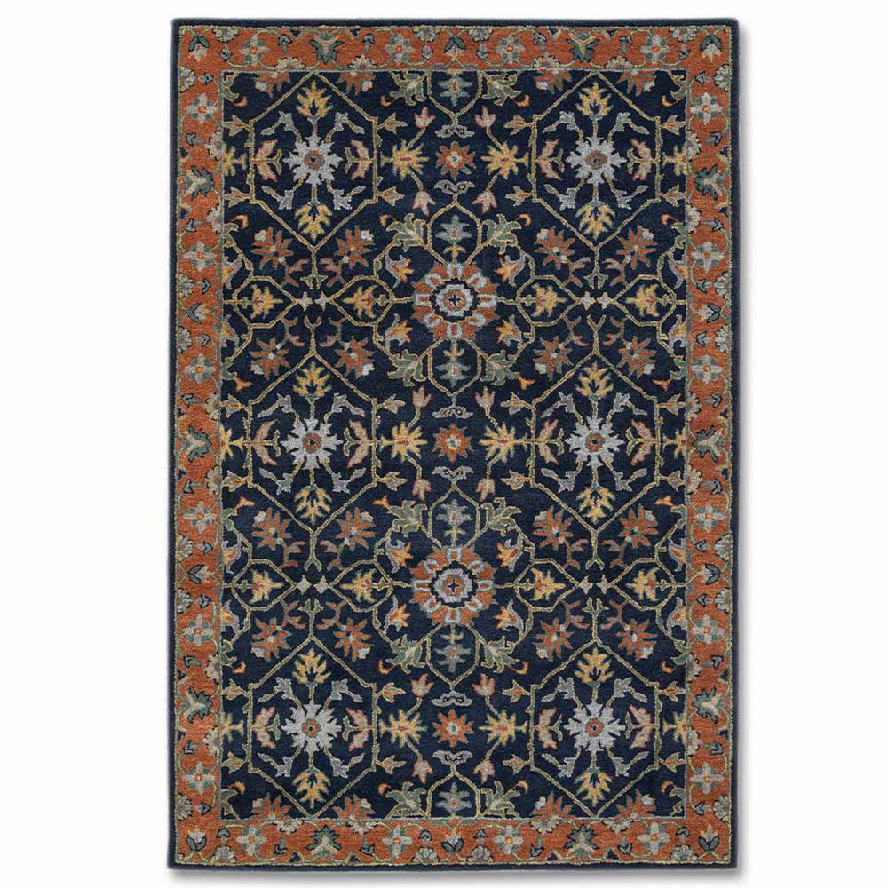 Sime Blue Hand Tufted Woolen Rug