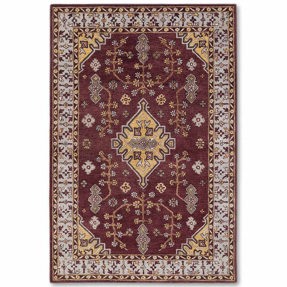 Zayan Red Hand Tufted Woolen Rug