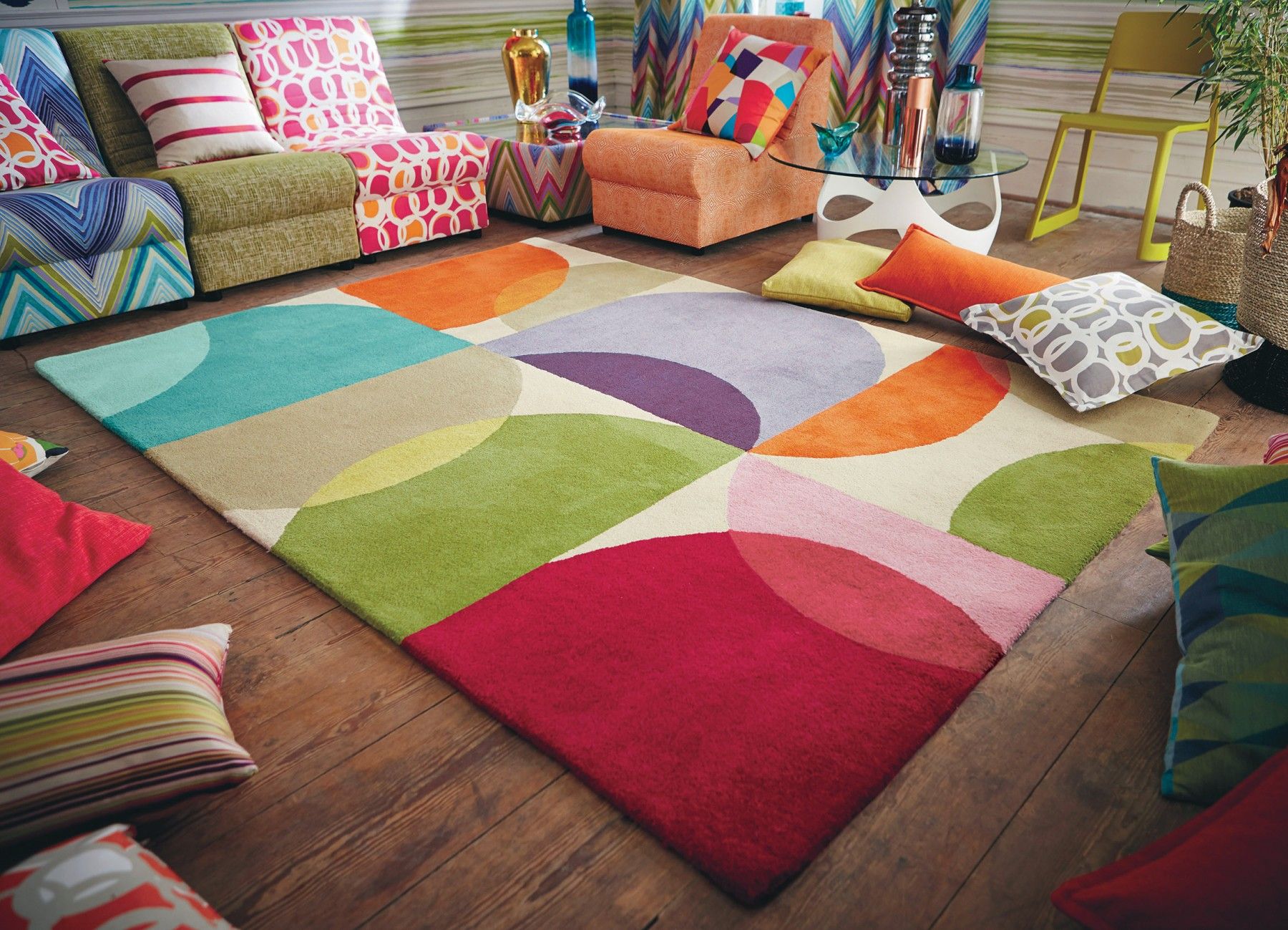 Multicolour Hand Tufted Rug