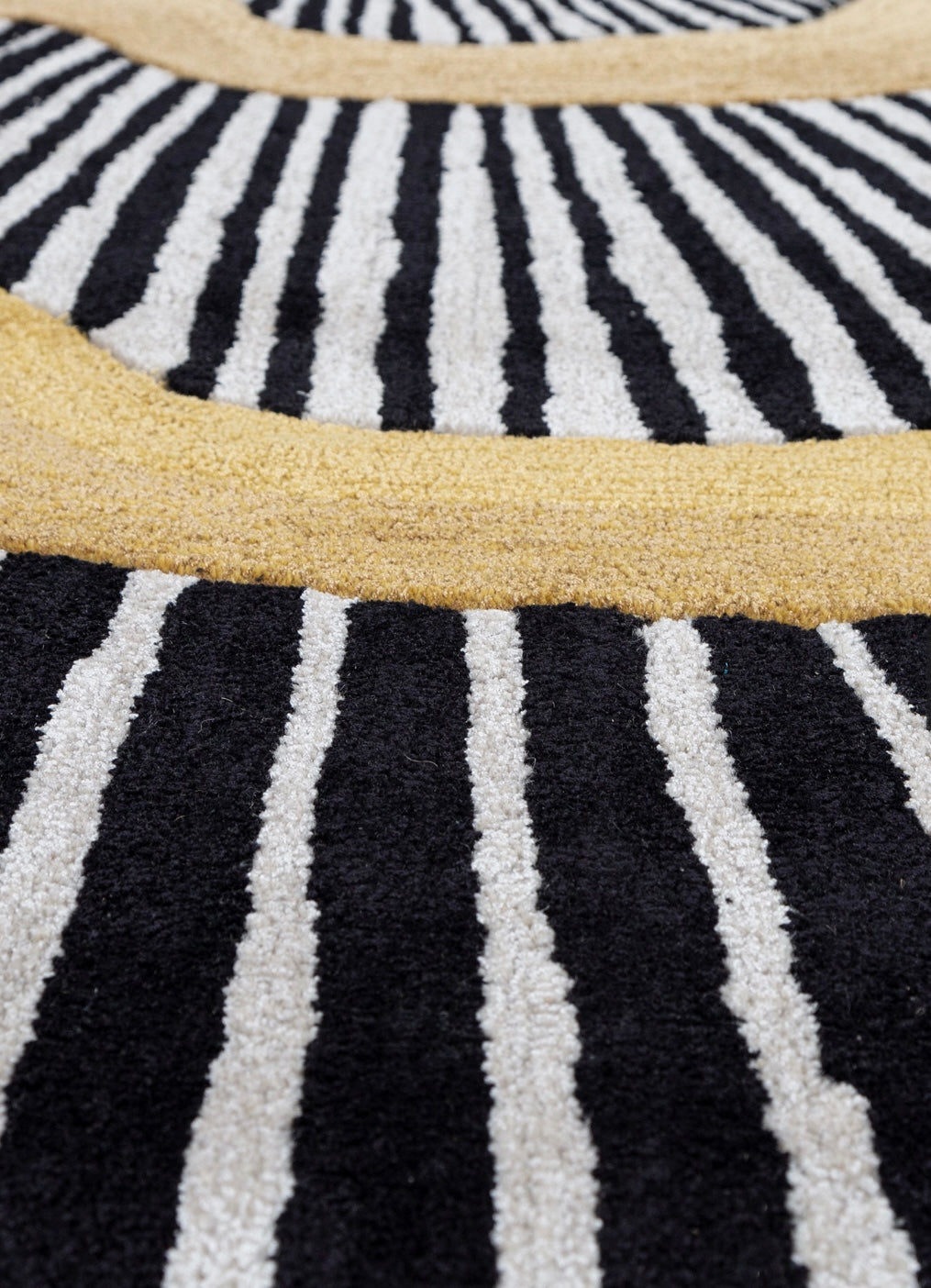 The Stratum Hand Tufted New Zealand Wool & Viscose Silk Irregular Shaped Rug