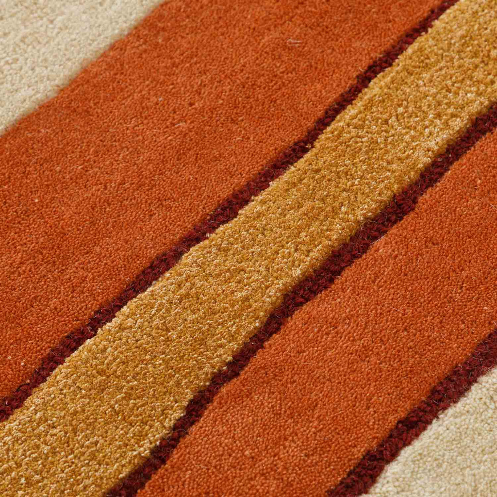 Hotdog Multicolor Irregular Handmade Rug