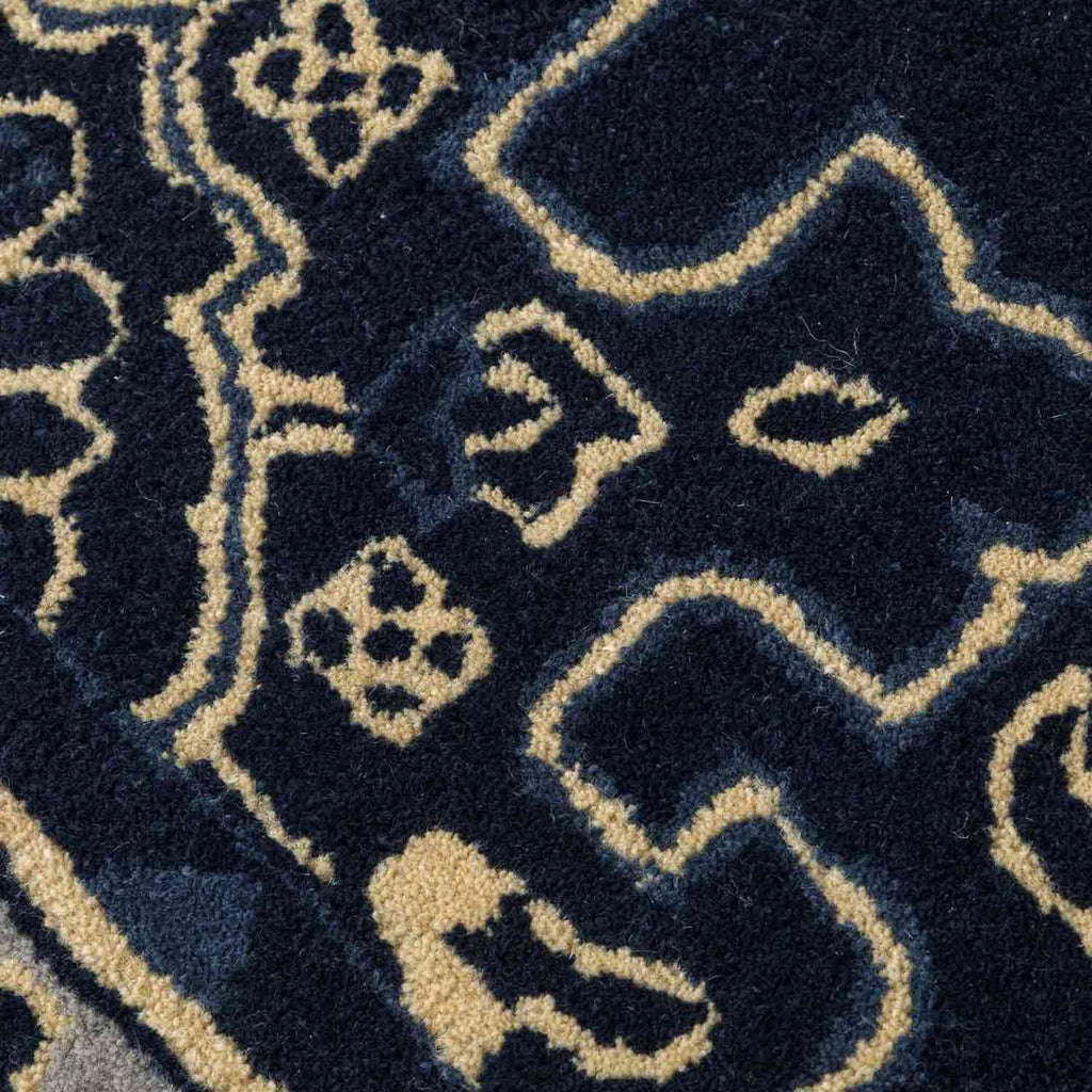 Amaya Blue Hand Tufted Woolen Rug