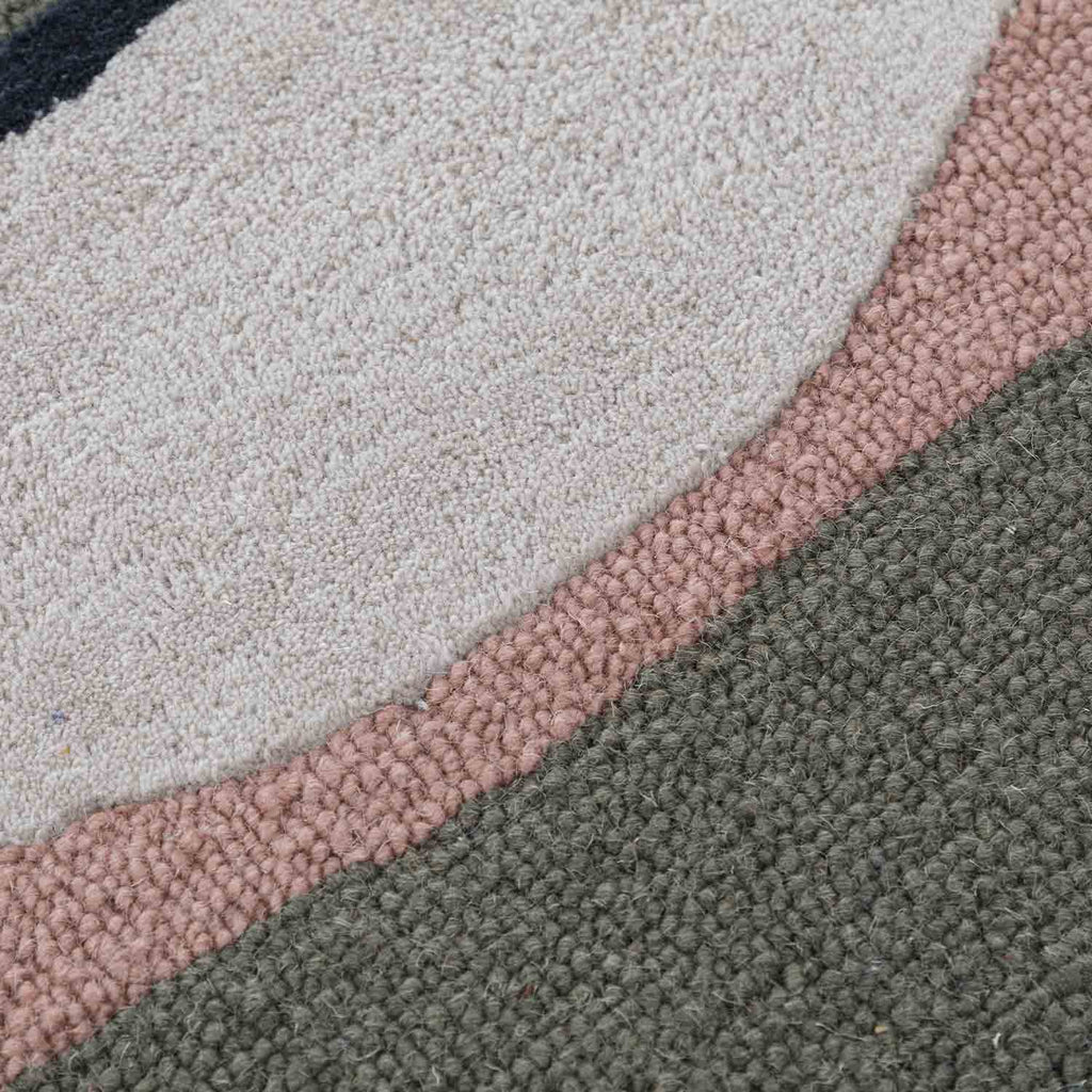 Multicolor Irregular Handmade Rug