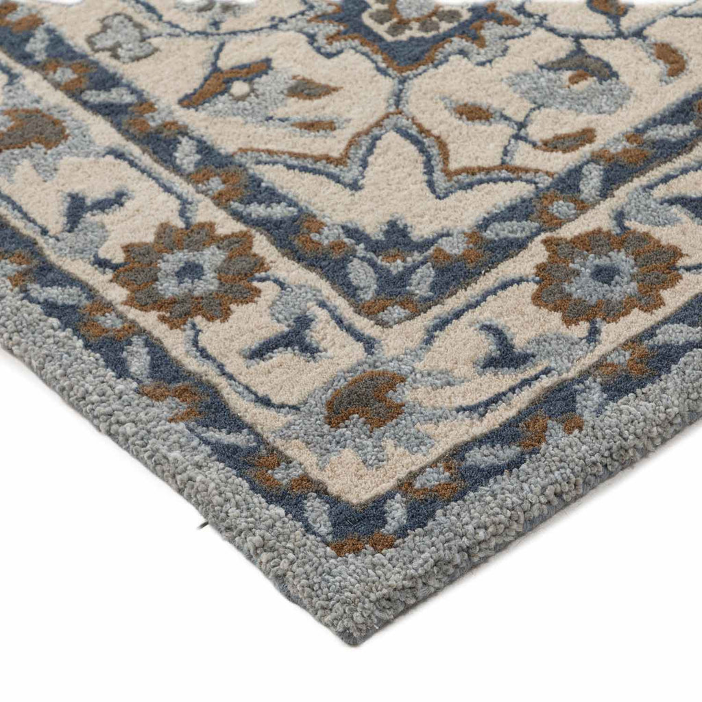 Vista Blue Hand Tufted Woolen Rug