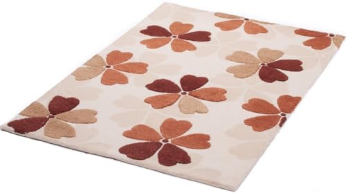 Multicolour Floral Hand Tufted Wool Carpet