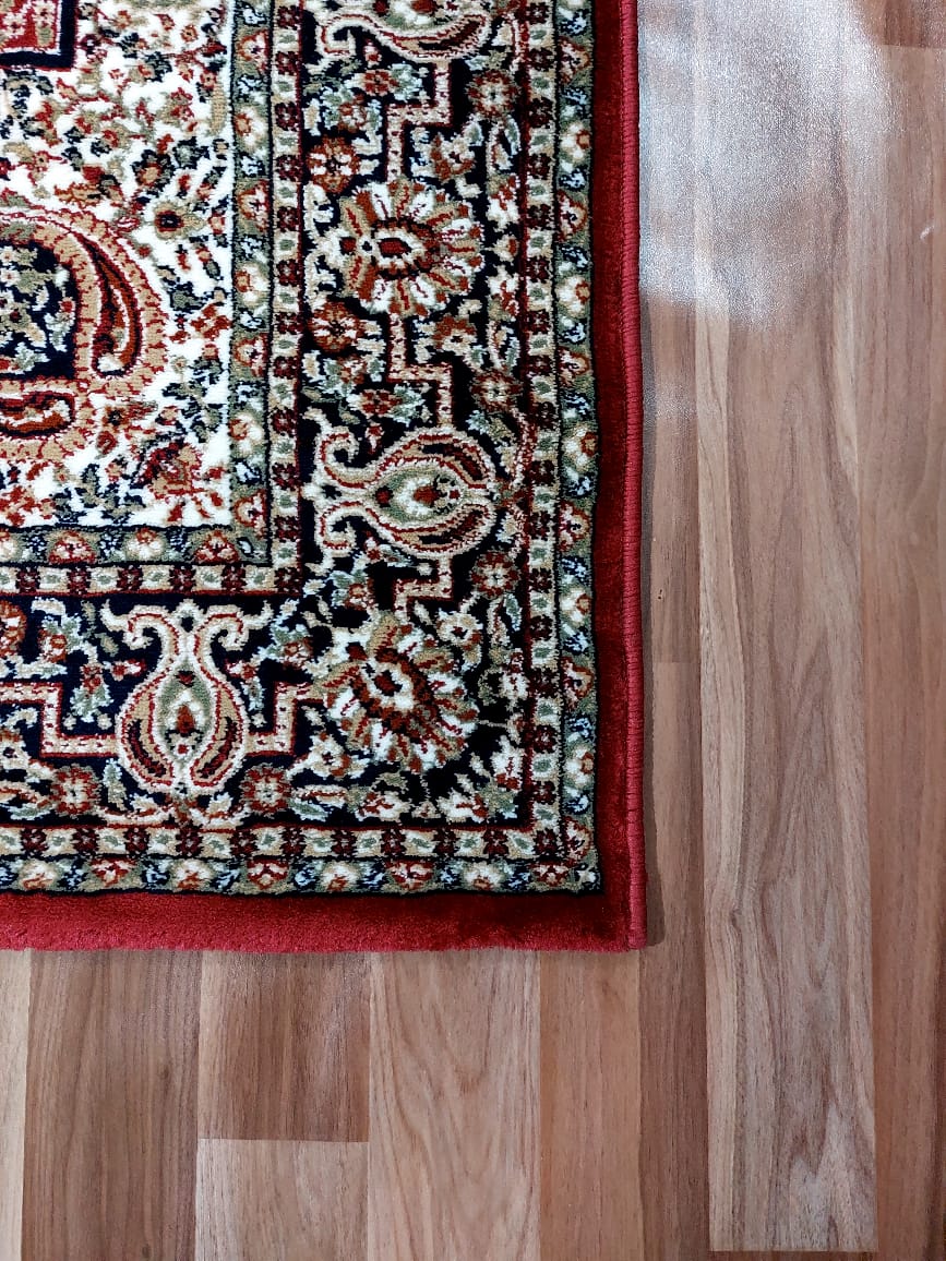 Maroon Persian Wool Anti Skid Heavy Rug