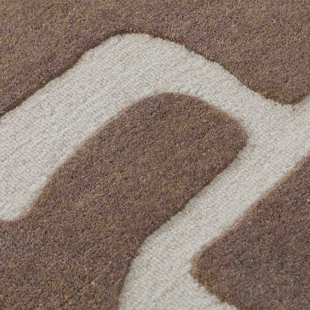 Clemmie Beige Hand Tufted Woolen Rug