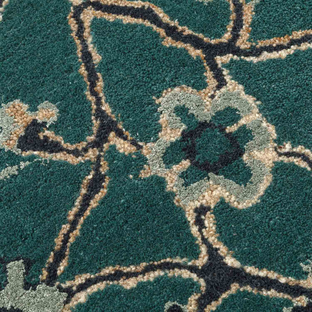 Caroline Green Hand Tufted Woolen Rug