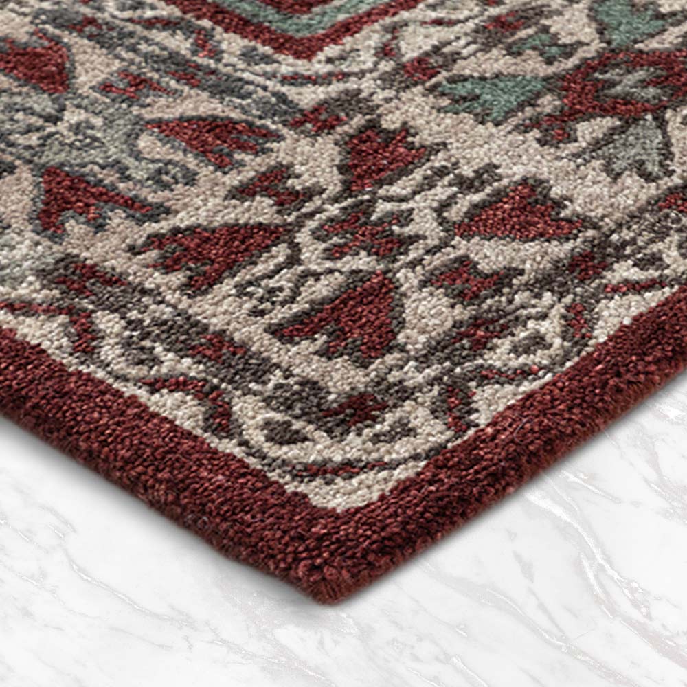 Ibis Tribal Red Hand Tufted Woolen Rug