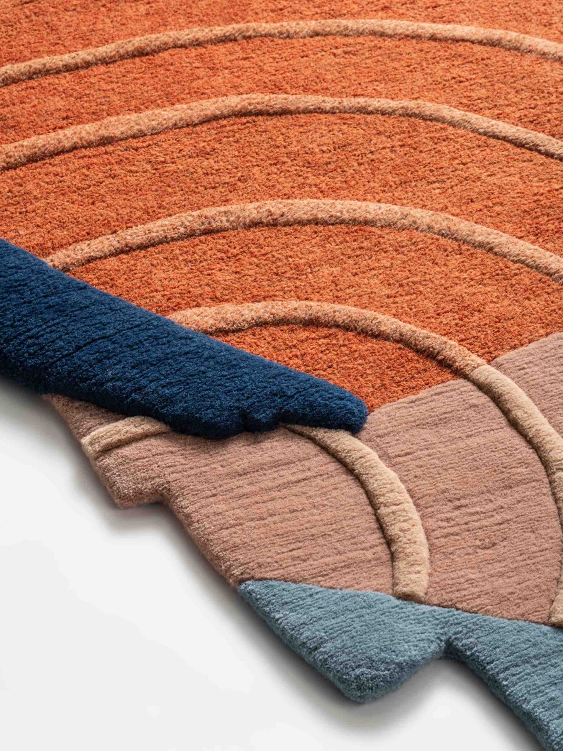 Multicolor Irregular Handmade Rug