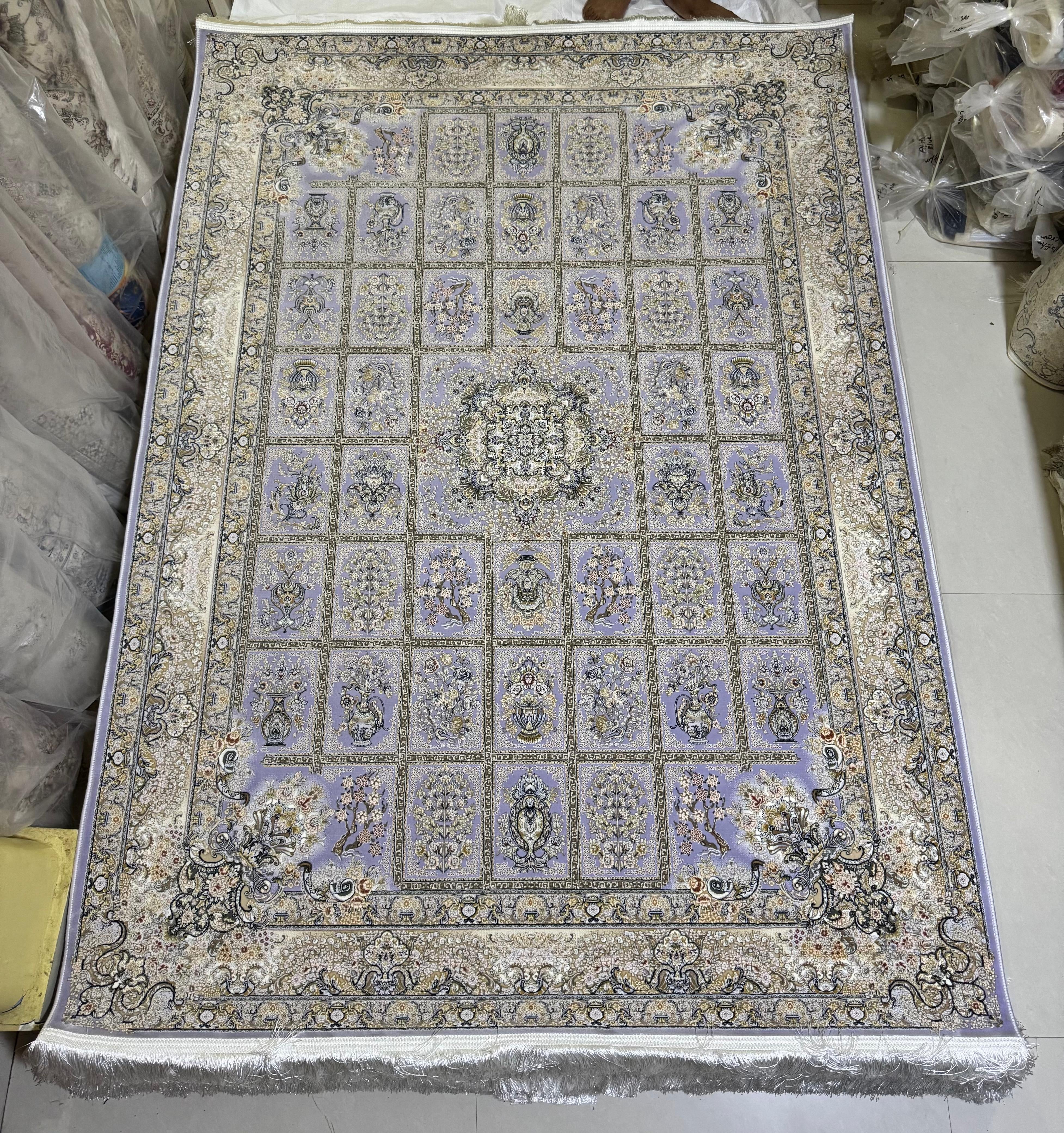 Mishaal Iranian Imported Lavender Rug 1500 Reeds