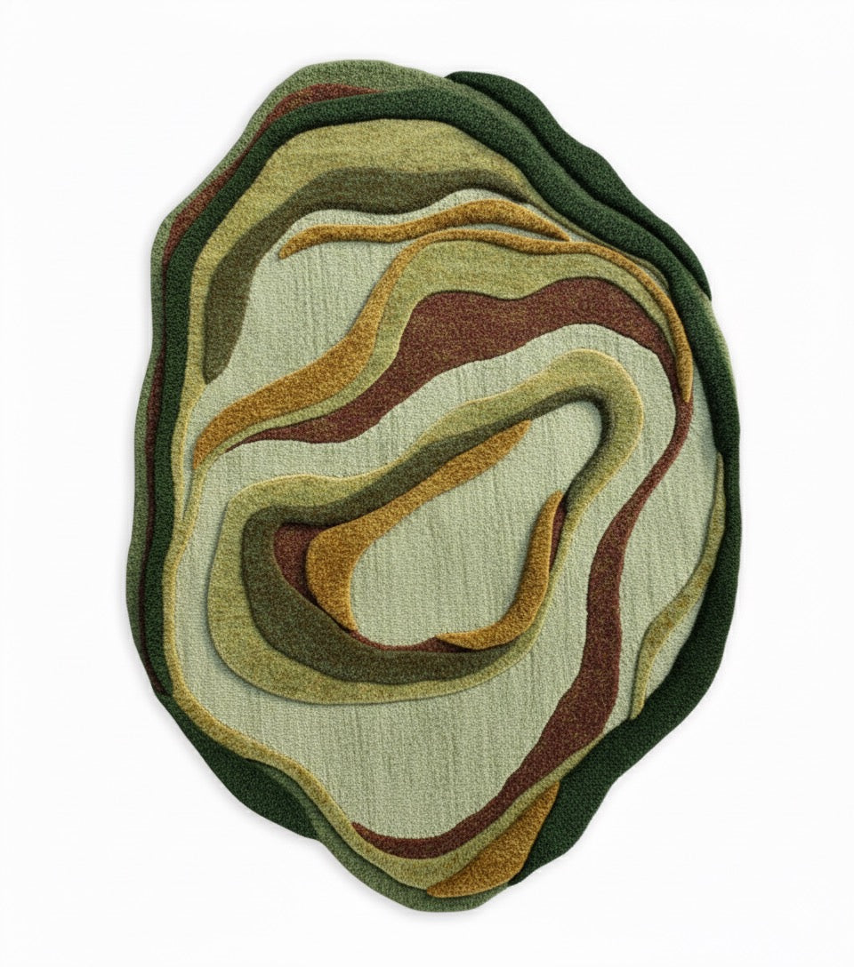 Riverbed Eden Hand Tufted New Zealand Wool Irregular Shaped Rug
