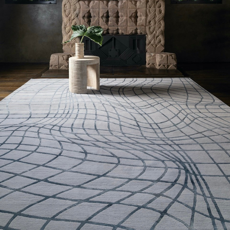 Spectral Hand Tufted Wool Designer Carpet