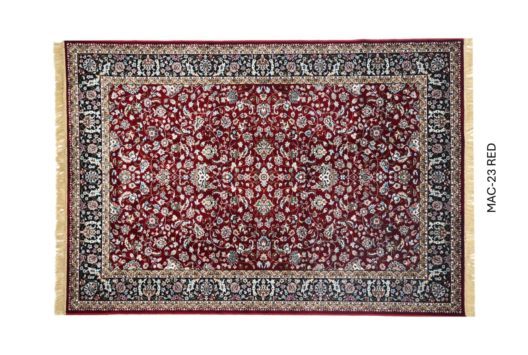 Red Persian Silk Carpet For Living Room & Bedroom Anti Skid Heavy Rug