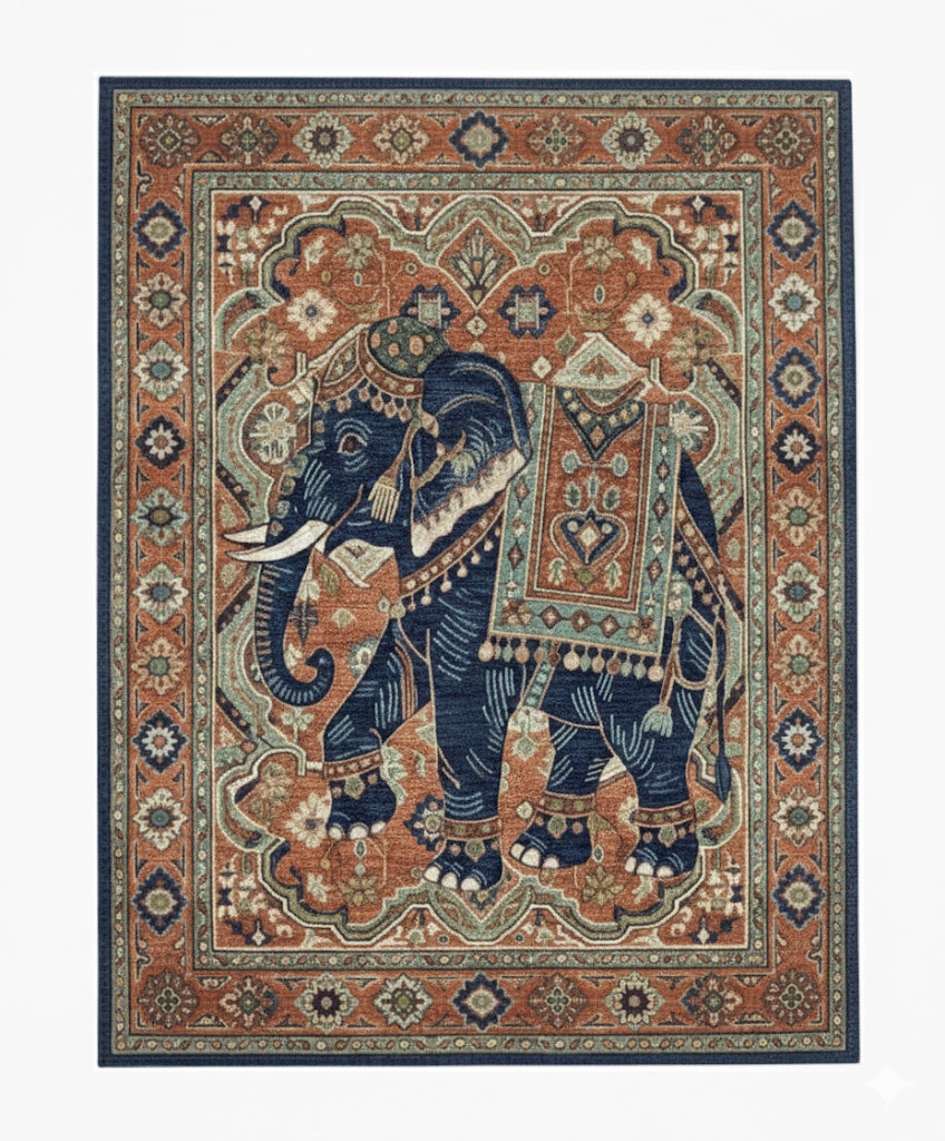 The Temple Guardian Hand Tufted New Zealand Wool Carpet