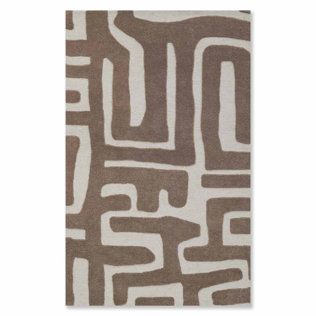 Clemmie Beige Hand Tufted Woolen Rug