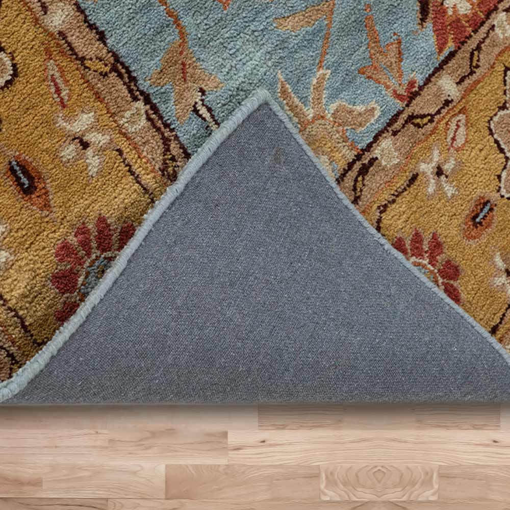 Sultanabad Blue Hand Tufted Woolen Rug