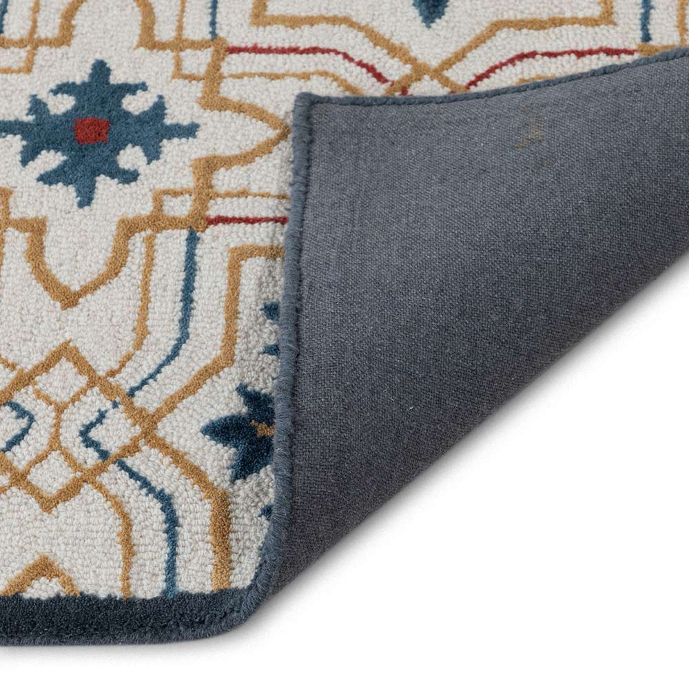 Amask Beige Hand Tufted Woolen Rug