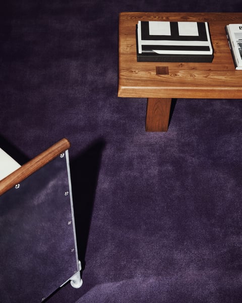 Purple Hand Tufted Woolen Rug