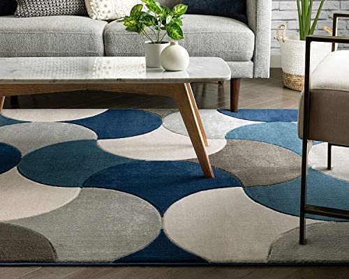 Hand Tufted Modern Multi Coloured Carpet For Living Room & Bed Room