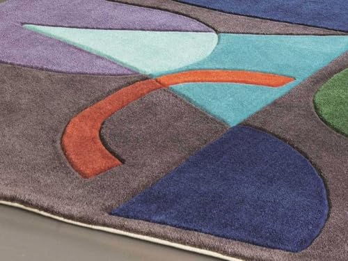 Multicolour Hand Tufted Wool Carpet