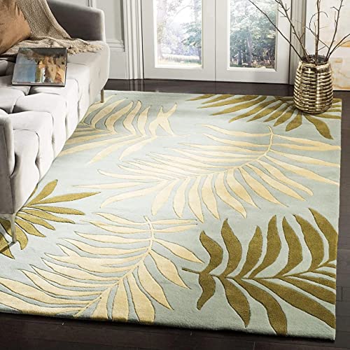 Floral Hand Tufted Wool Carpet For Living Room & Bed Room