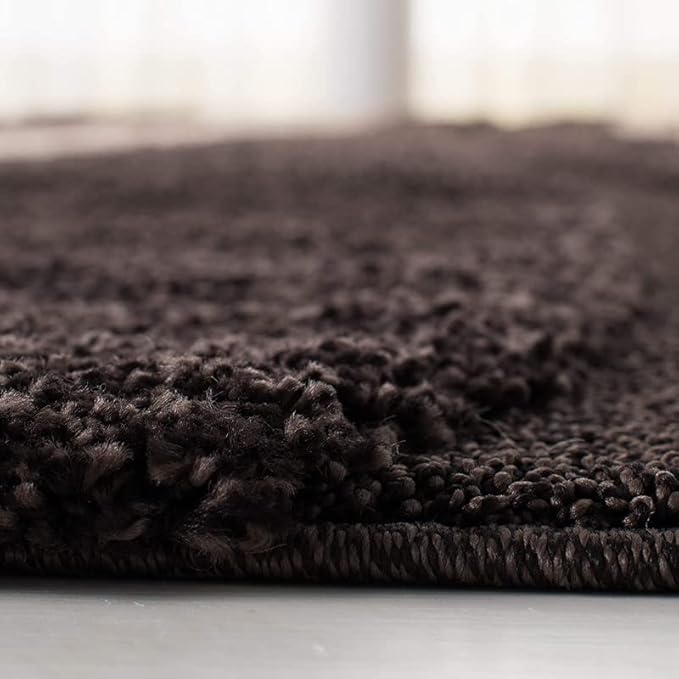 Brown & Beige Hi-Lo Microfiber Super Soft Shaggy Carpet