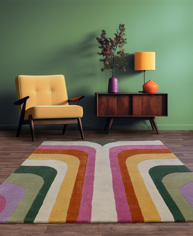 Multicolour Hand Tufted Wool Carpet