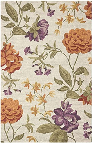 Floral Hand Tufted Wool Carpet For Living Room & Bed Room