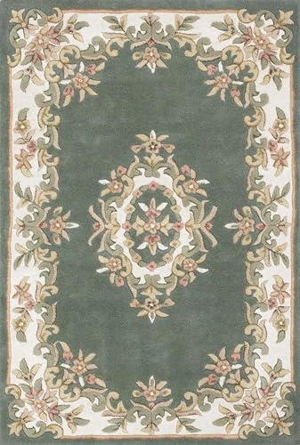 Light Olive Persian Hand Tufted Wool Carpet Contemporary Design for Living Room, Bedroom, and Hall