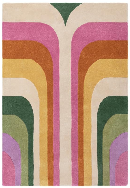 Multicolour Hand Tufted Wool Carpet