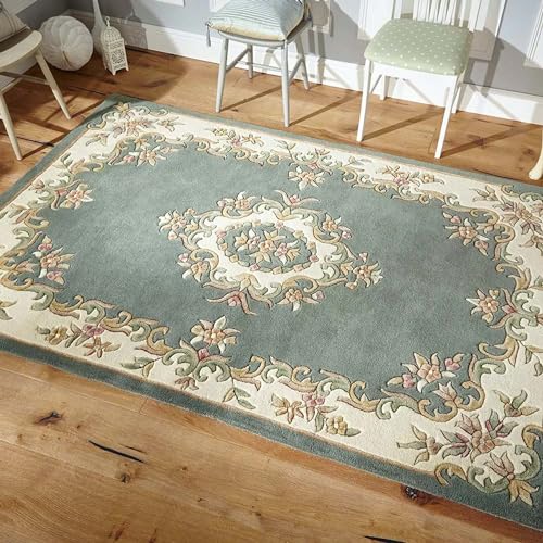 Light Olive Persian Hand Tufted Wool Carpet Contemporary Design for Living Room, Bedroom, and Hall