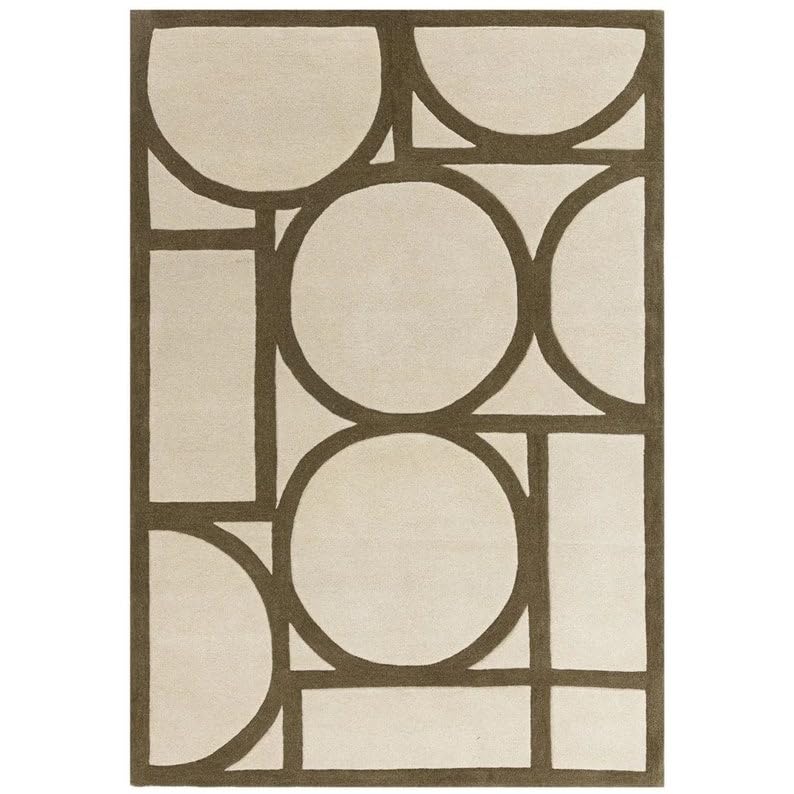 Beige Hand Tufted Wool Carpet