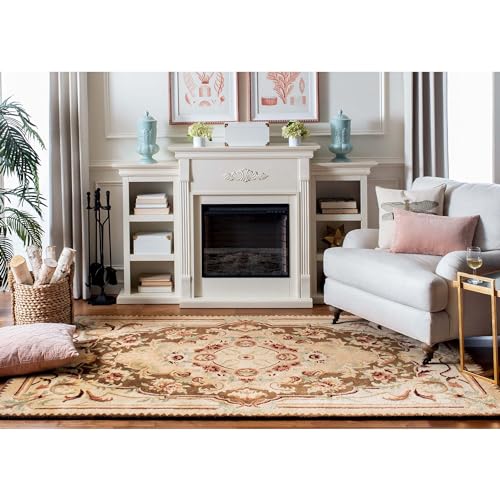 Black & Light Brown Persian Hand Tufted Wool Carpet Contemporary Design for Living Room, Bedroom, and Hall