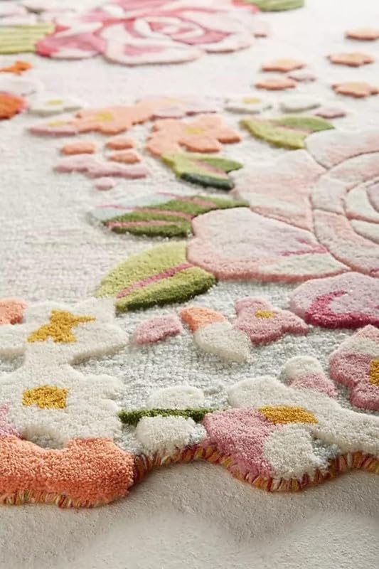 Multicolour Hand Tufted Wool Carpet