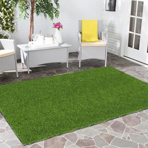 Artificial Grass - High Density Realistic Grass Carpet 40mm Thick ( 6.5 ft Width)