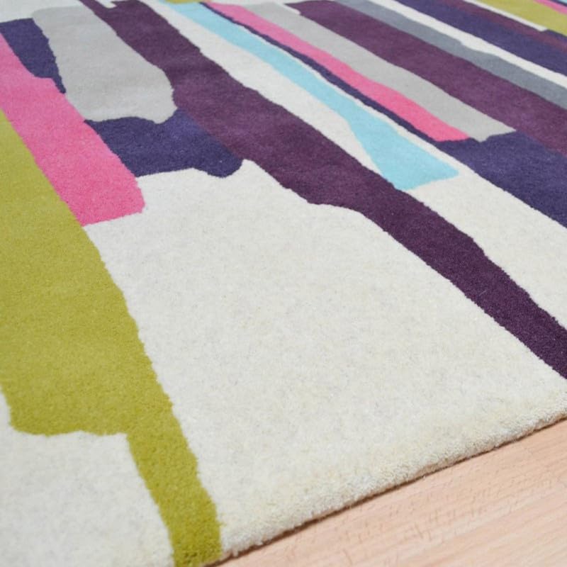 Multicolour Hand Tufted Wool Carpet