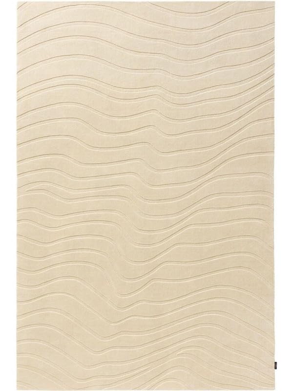 Beige Hand Tufted Wool Carpet