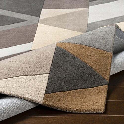 Geometric Multi Coloured Hand Tufted Carpet For Bed Room & Living Room