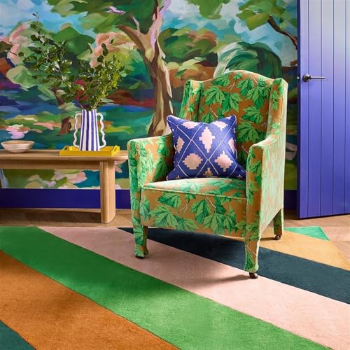 Multicolour Hand Tufted Wool Carpet